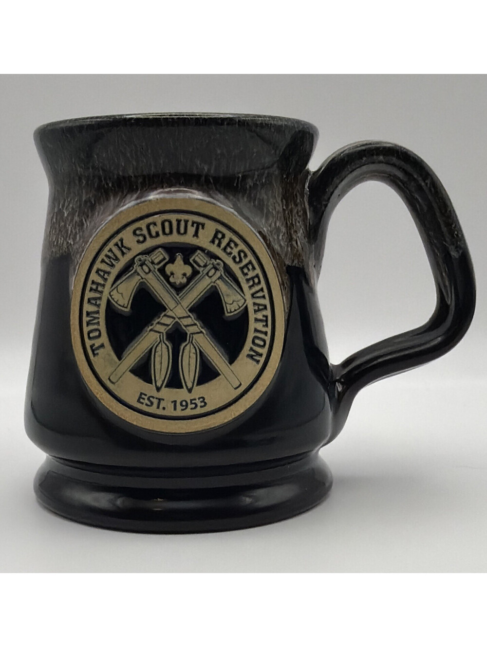 Deneen Pottery Mug Tomahawk Scout Reservation Est. 1953 Axe Indian 2019.☕️🔥